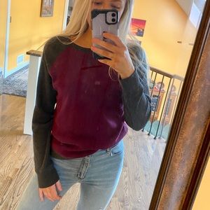 Maroon & Gray Eddie Bauer Sweater